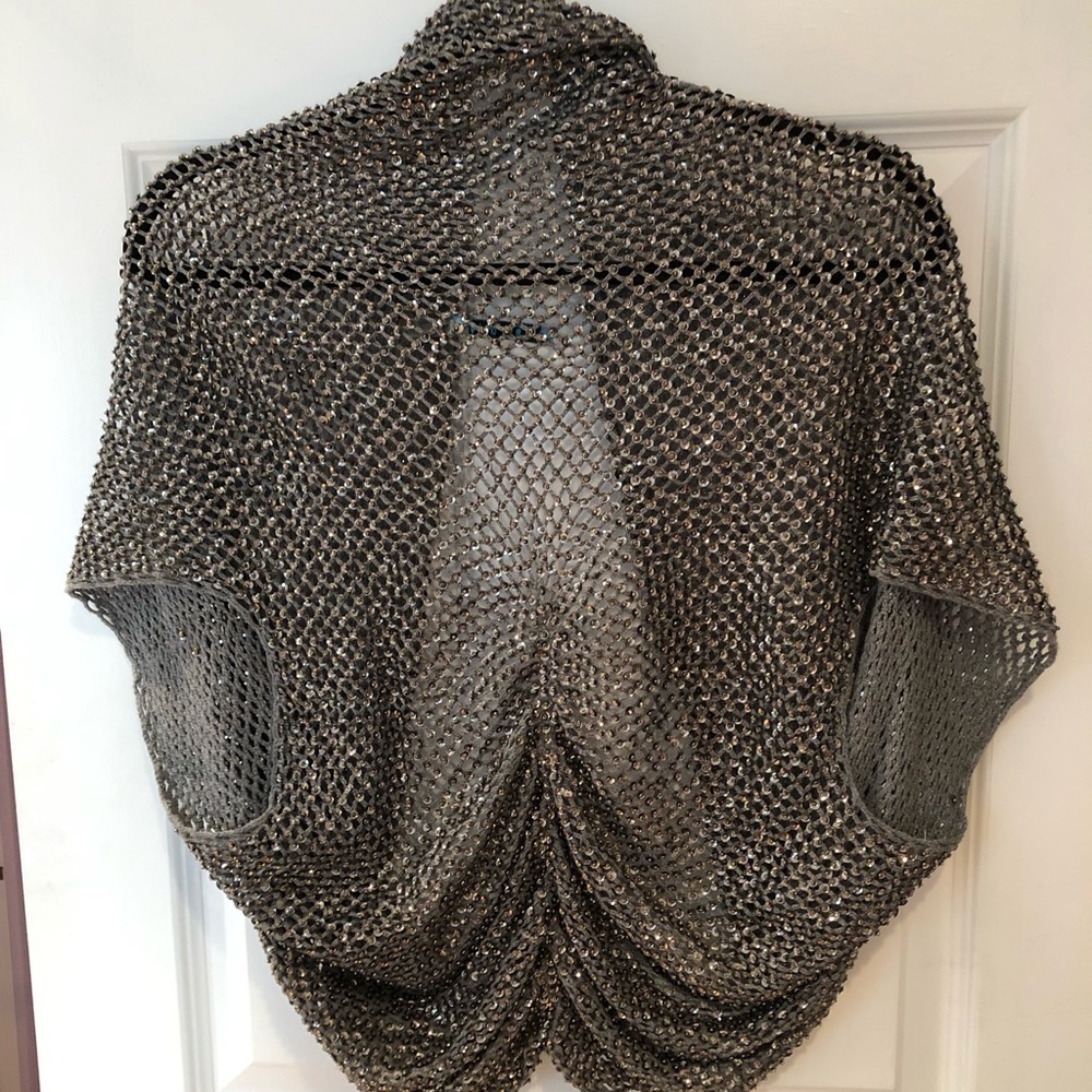 Alice + Olivia Sequin Knit Wrap - image 5
